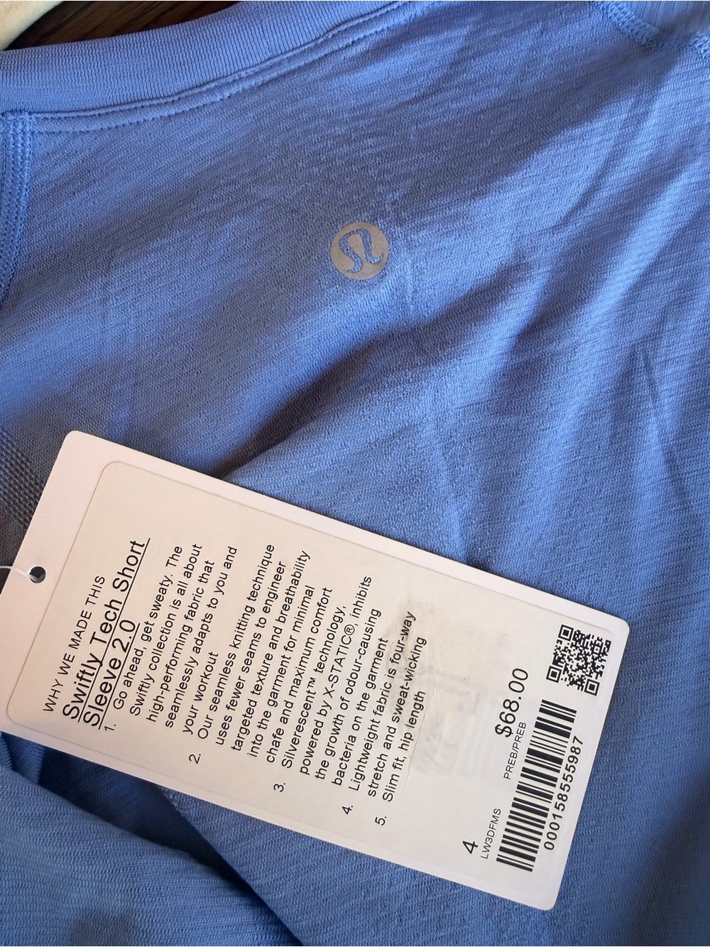 lululemon athletica Short Sleeve Crew Top in Periwinkle - Picture 3 of 4
